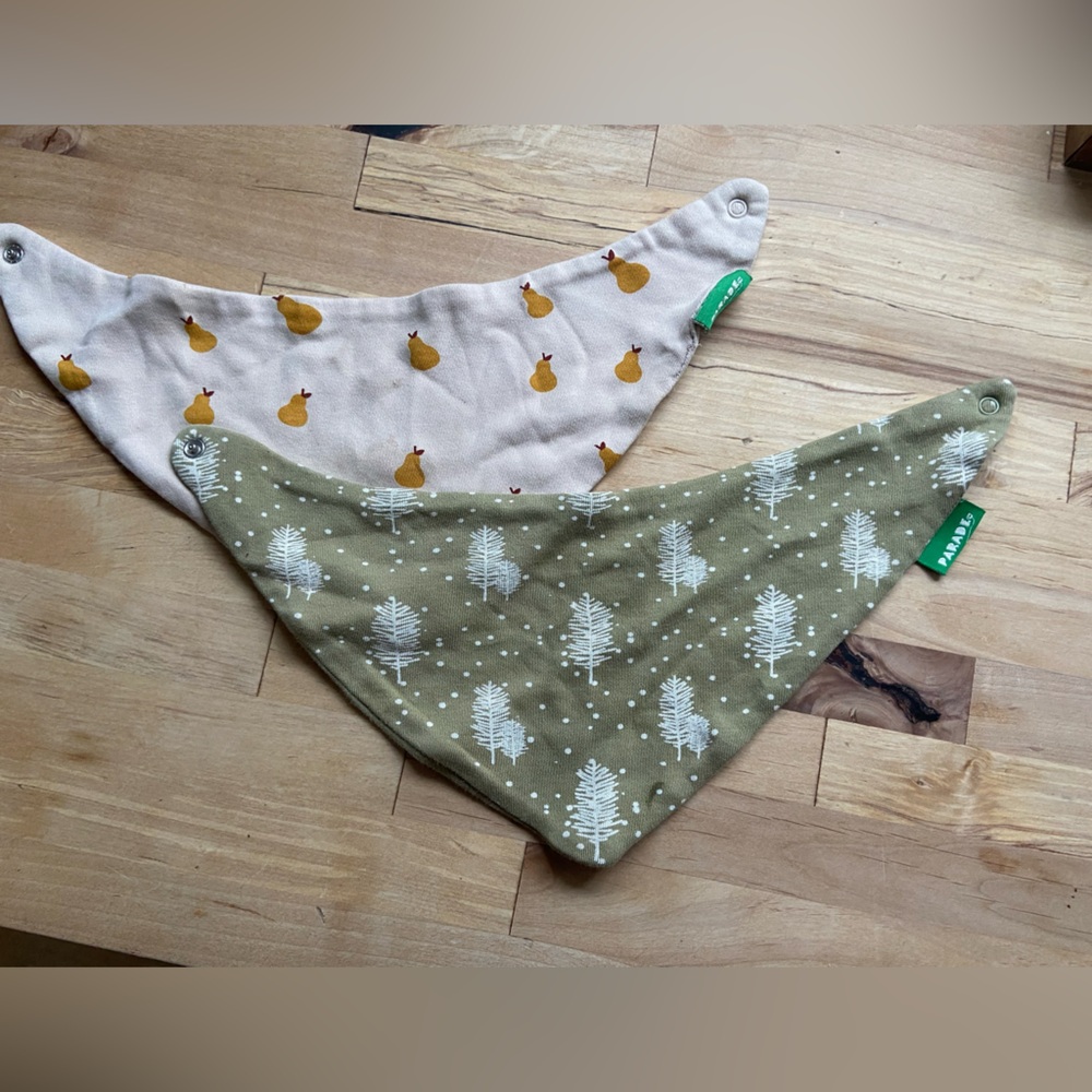 Parade organics bibs x2 100% organic cotton
